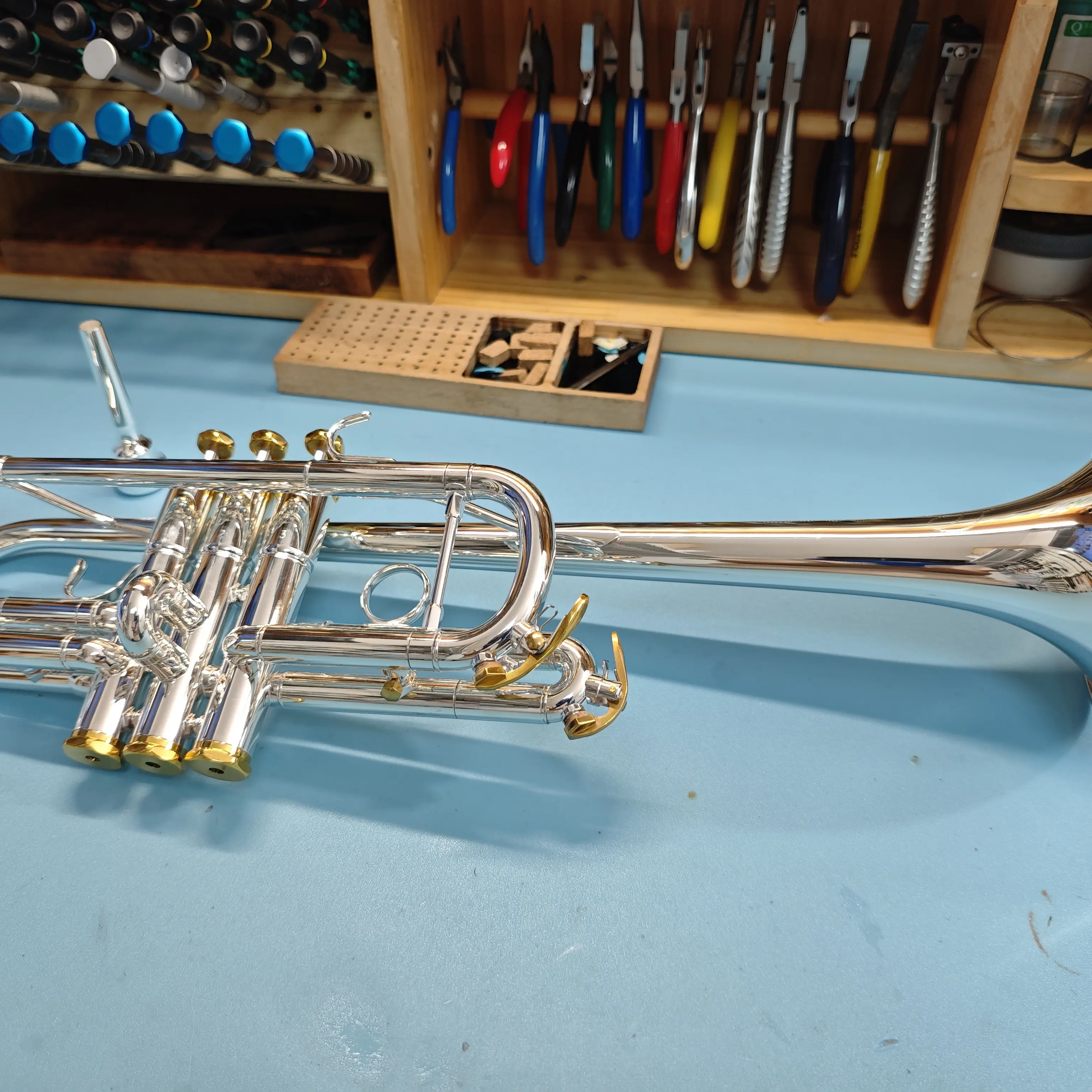 C调小号铜管乐器小号乐器专业演奏款镀银巴哈型