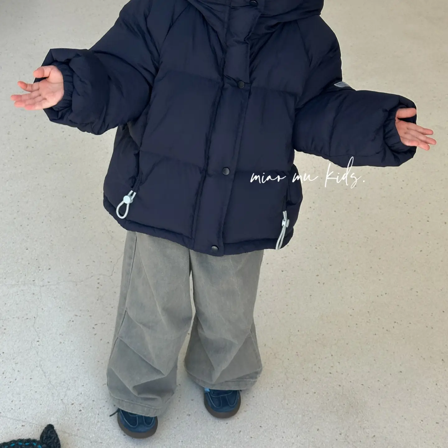 新品上新爆款工装风男女童新国标90白鸭绒羽绒服加厚外套