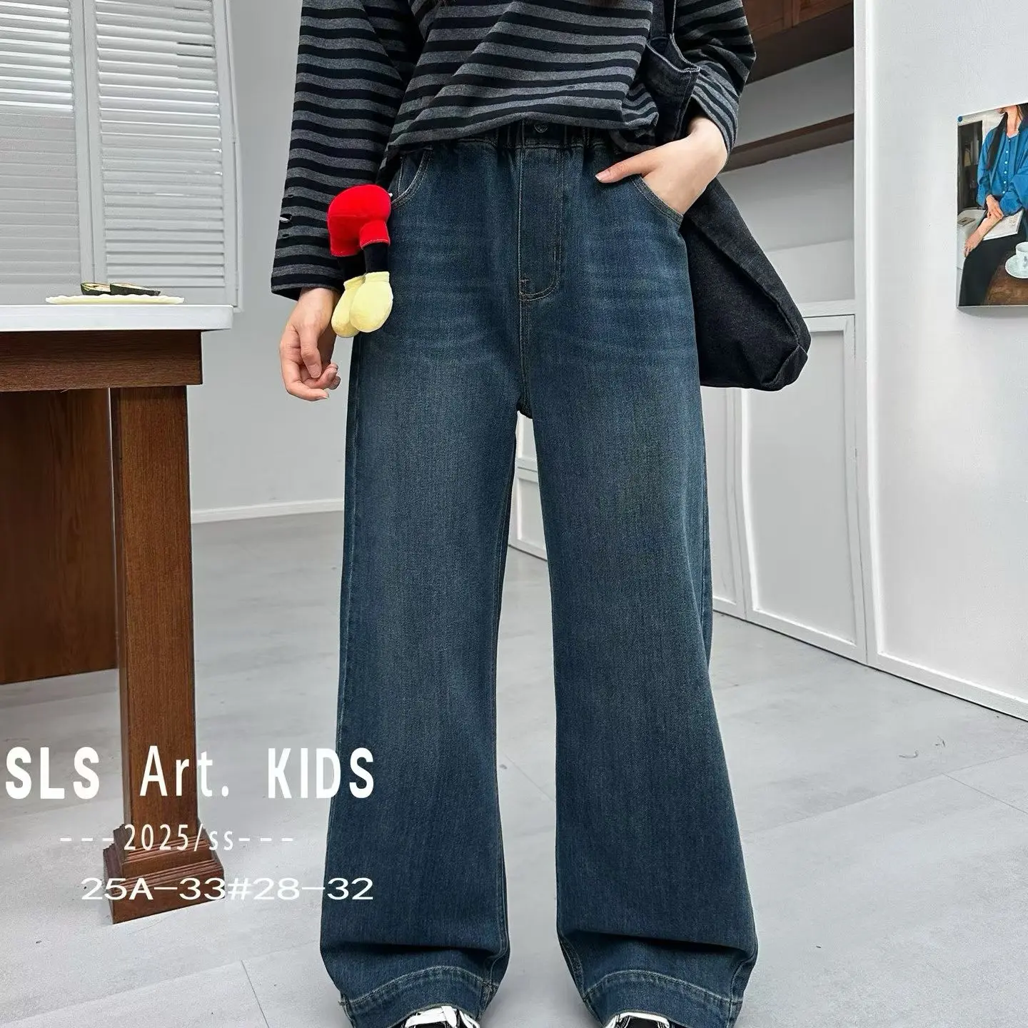 青少年直筒裤韩版儿童女童长裤