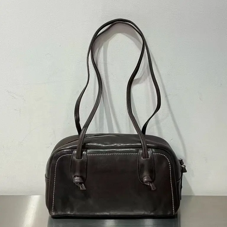 【绳结吐司】一只包铺重工水洗植鞣头层牛皮做旧单肩包