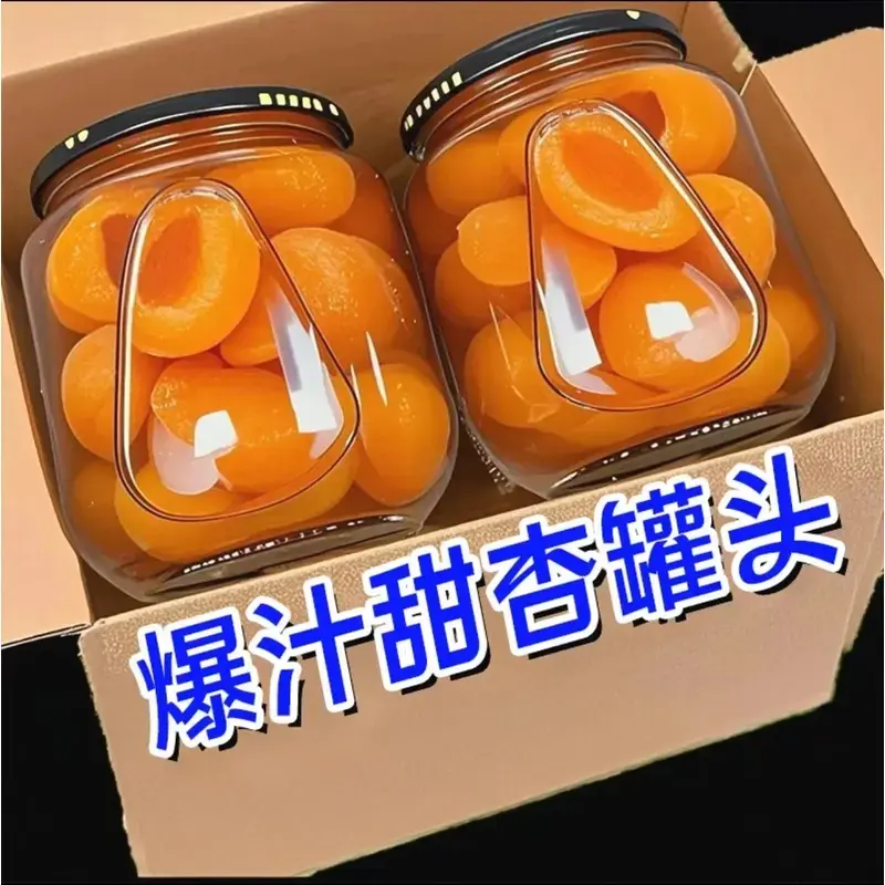 【半价到手4罐】黄杏罐头新鲜果肉甜杏罐头糖水饱满杏子罐头510g*罐