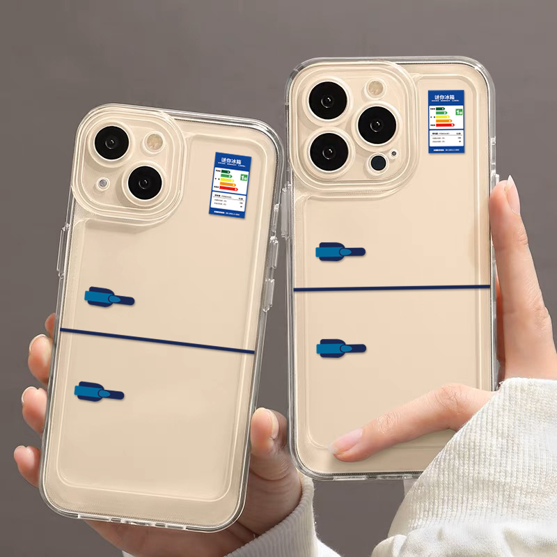 奥菲顿趣味冰箱适用iphone15/13苹果14手机壳华为viv小米oppo软套
