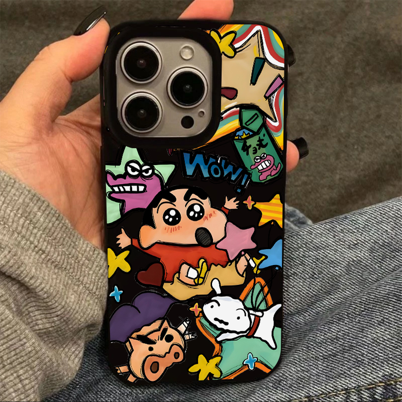 奥菲顿小新彩绘涂鸦适用iPhone16果冻15手机壳华为vivo小米oppo套