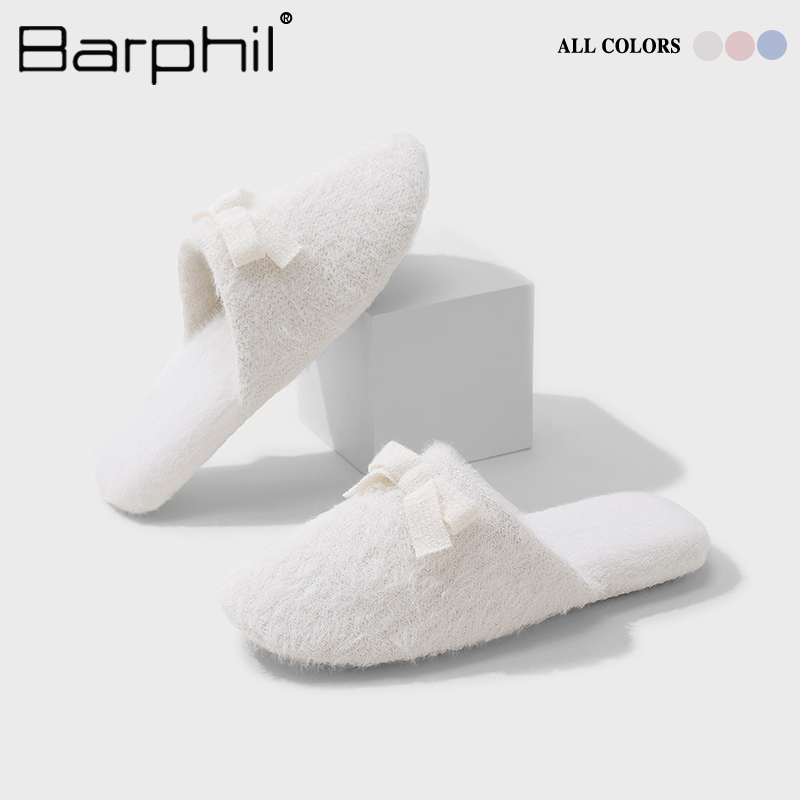 Barphil家居室内棉拖鞋女2025新款秋季软底静音保暖拖鞋包头家用