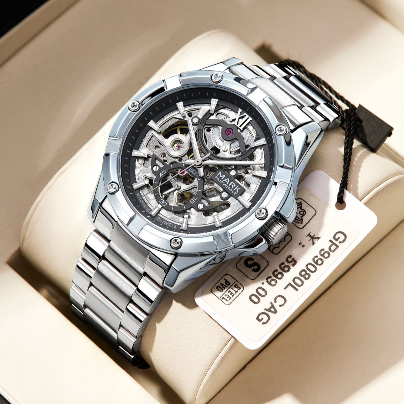 马克华菲【探险者手表】男士爆款时尚全自动机械表防水夜光送礼6960