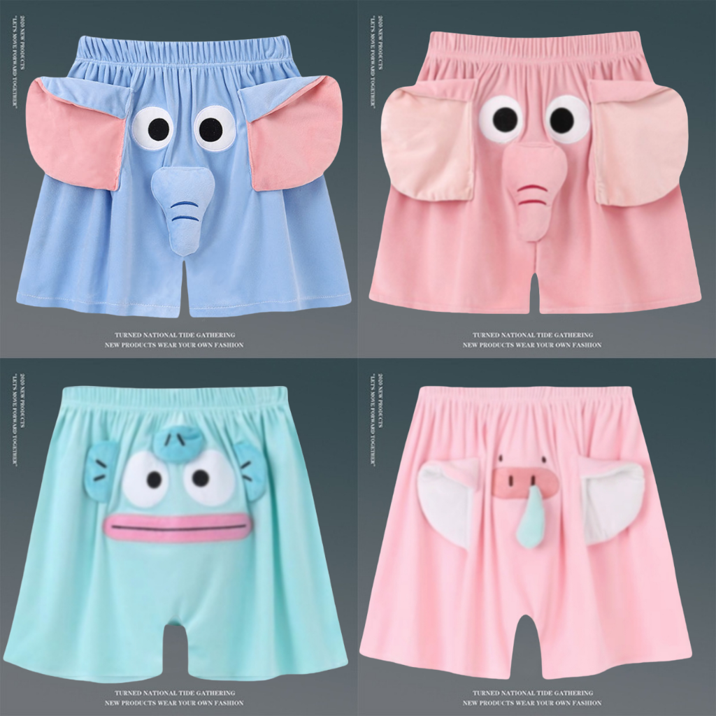 搞怪短裤鼻子会吱吱叫大象小象小飞象短裤2025网红男款短裤薄款夏