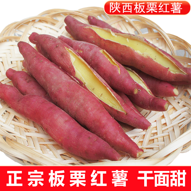 2025陕西临潼正宗板栗红薯新鲜现挖3/5斤带箱番薯粉面香甜烤地瓜