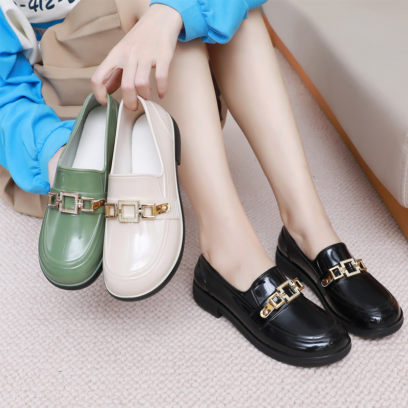 女雨鞋低筒时尚雨靴女款低帮水鞋软底舒适洗车防水鞋厨房胶鞋防滑