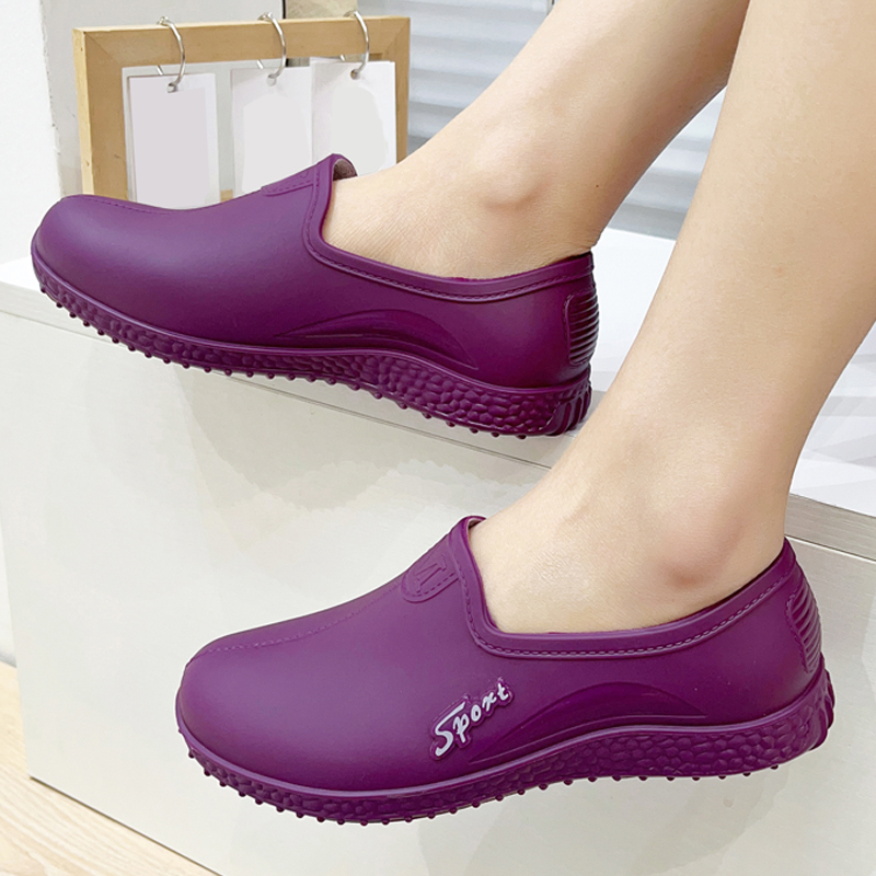 浅口雨鞋女短款时尚雨靴低帮水鞋女士防水防滑轻便胶鞋厨房工作鞋