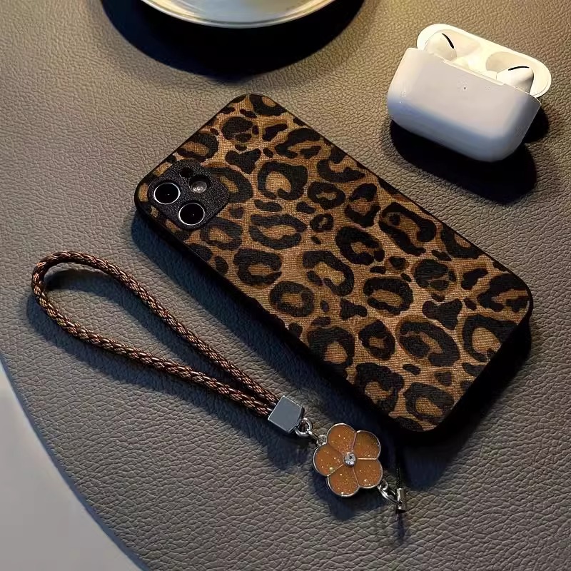 复古黄金豹纹适用苹果16promax手机壳iPhone15新款