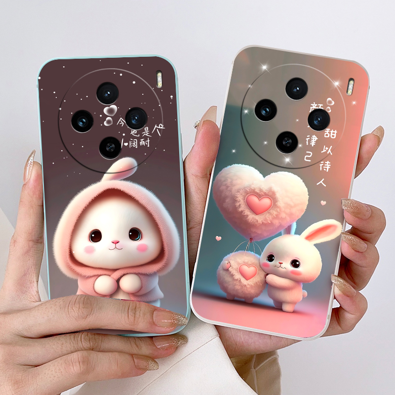 vivo x100pro手机壳全包防摔硅胶网红磨砂软壳新款创意保护套