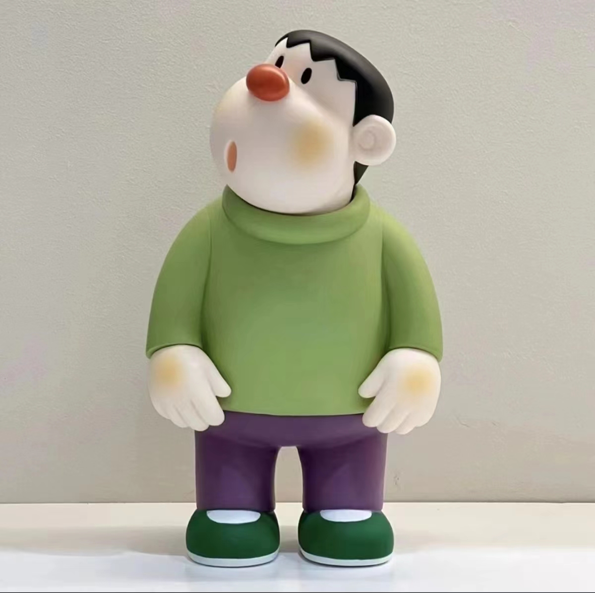 (专供）23cm绿胖绿色胖虎高站姿礼物潮玩家居摆件