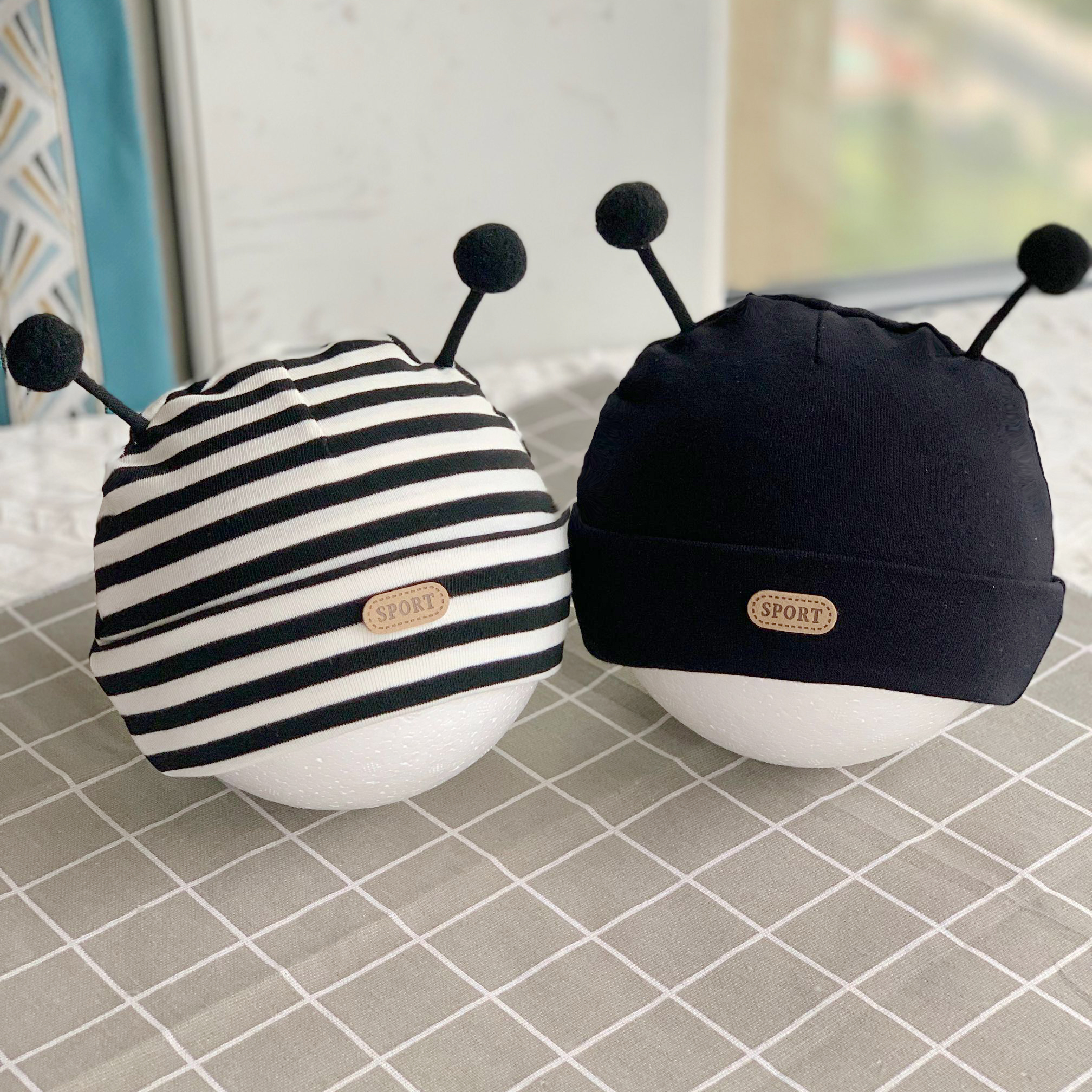 帽子秋冬帽子女帽套头男童男宝帽子0-6-12个月网红婴儿帽婴儿帽子