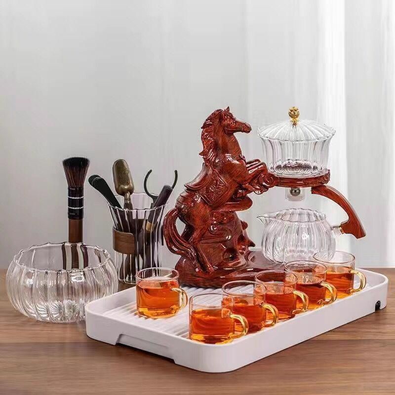 马到成功全自动茶具家用泡茶器高硼硅耐热玻璃磁吸冲懒人豪华