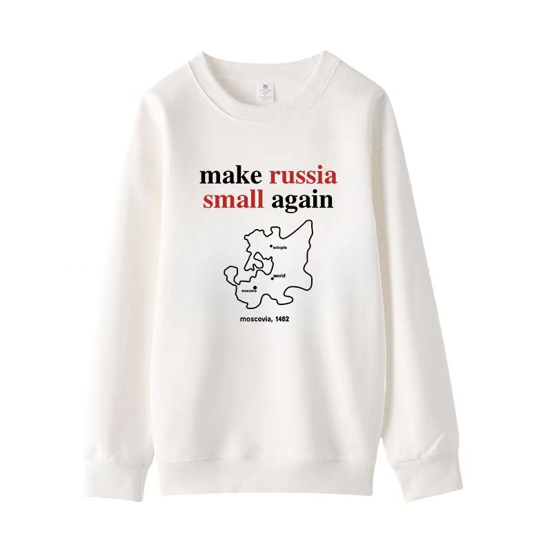 moscovia 1462个性印花长袖卫衣宽松秋冬季圆领百搭文化衫长袖