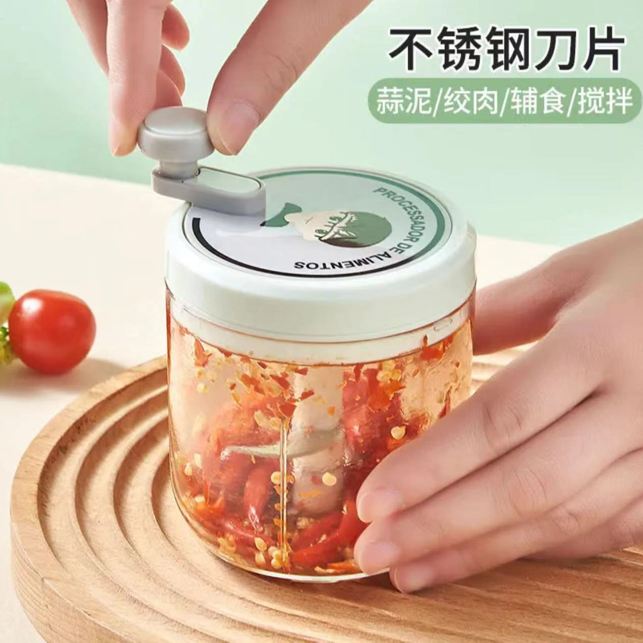 绞肉器家用蒜泥器手动打捣蒜泥姜末切压蒜末辅食搅大蒜蒜蓉搅碎机