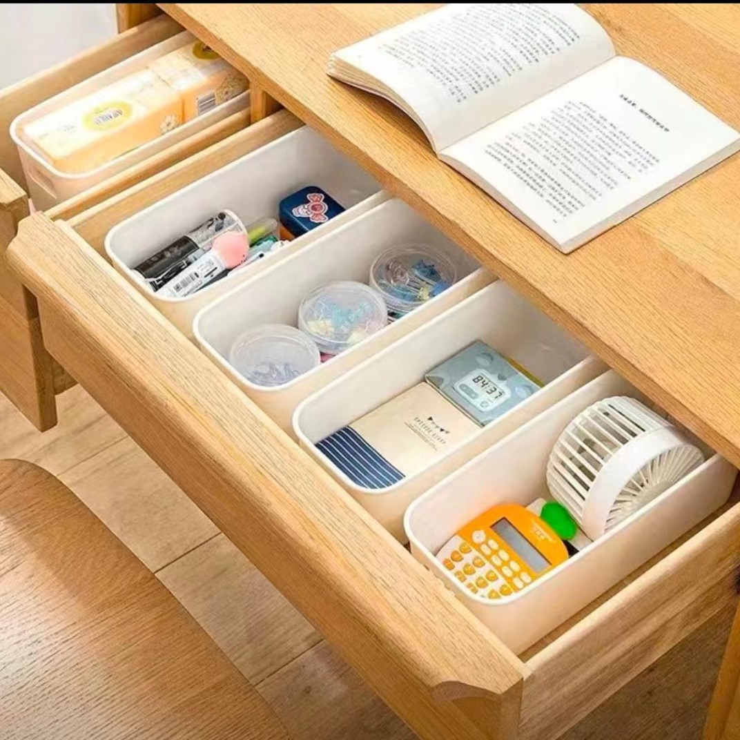 【9.9元10个】多功能收纳盒提手长方形收纳神器衣柜厨房桌面零食盒