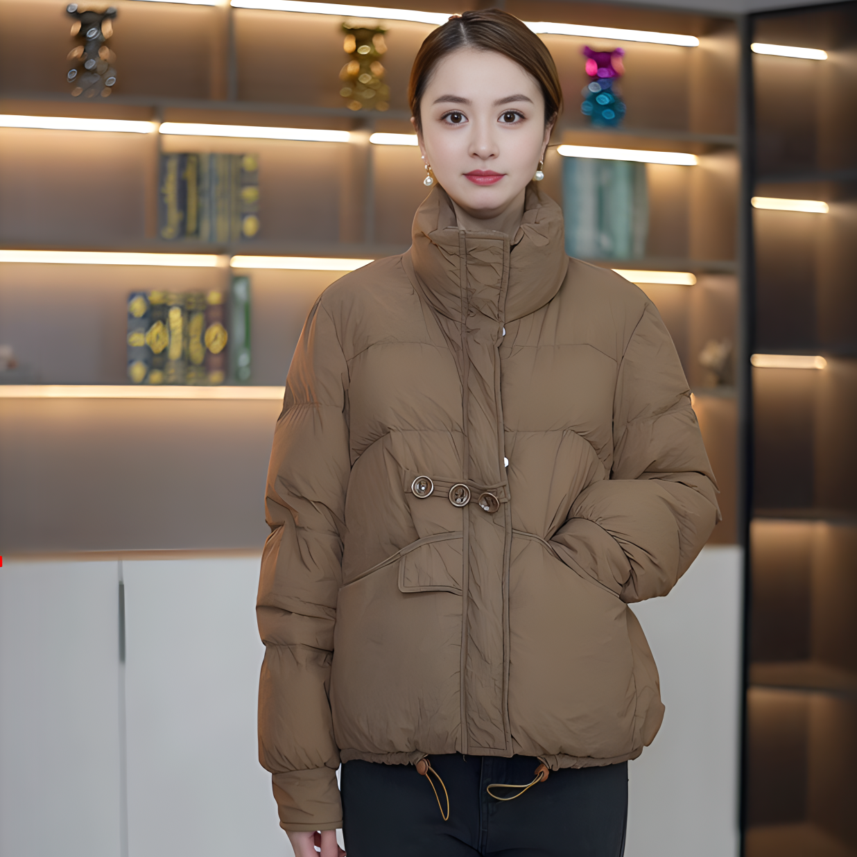 2025 新中式国风羽绒服 宠粉王炸短款加厚保暖白鸭绒女装外套YRFD