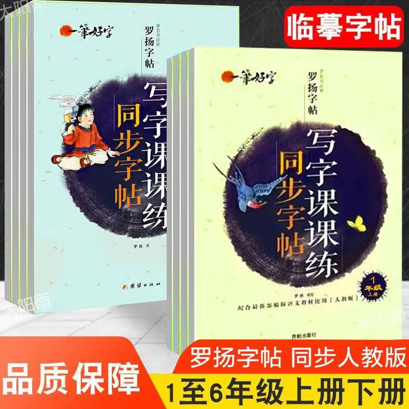 字帖练字 小学生一笔好字写字课课练同步字帖罗扬字帖硬笔临摹