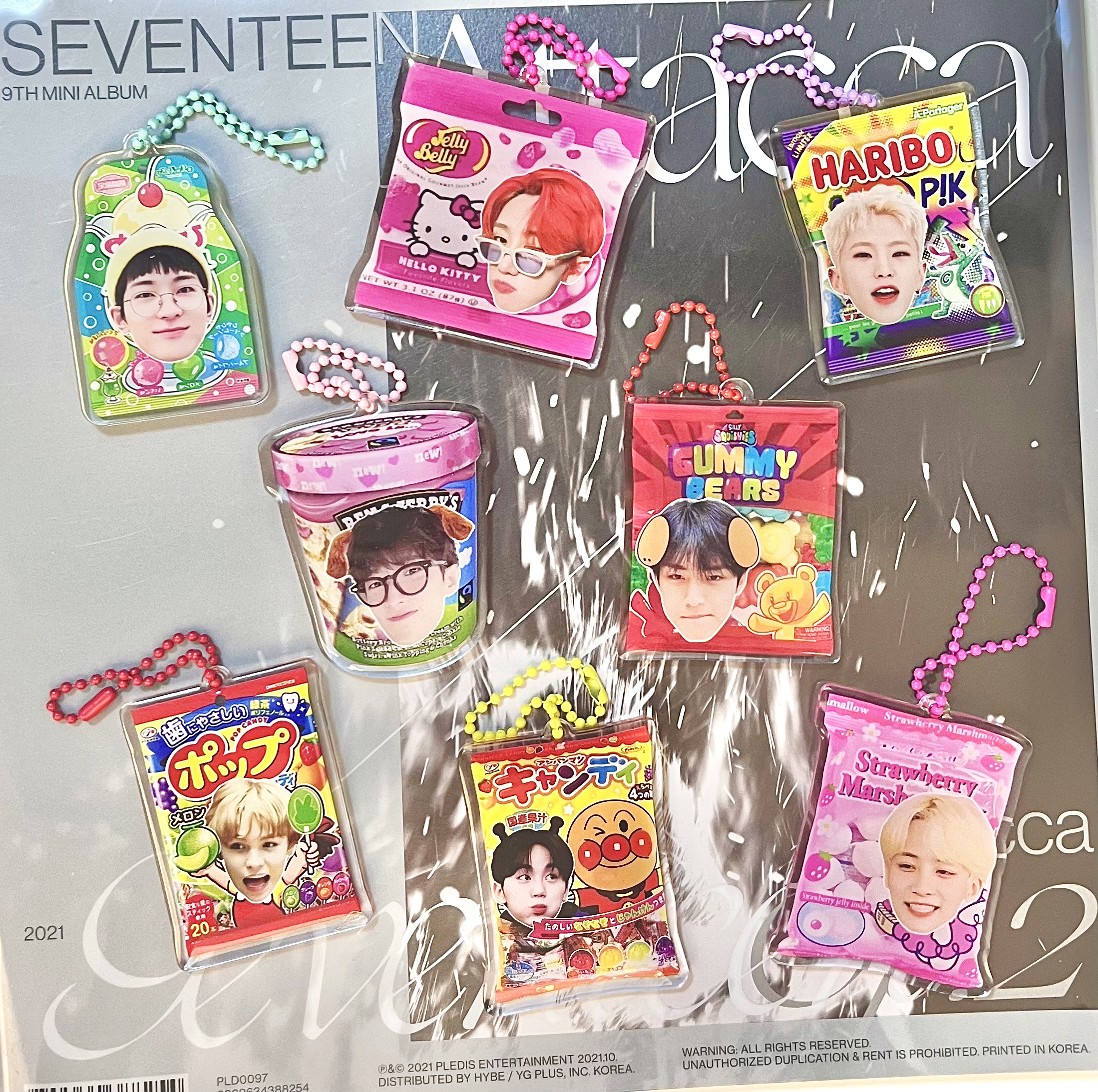 次人的世界食玩挂件滴胶双层亚克力彩链挂件包包钥匙扣ins限定