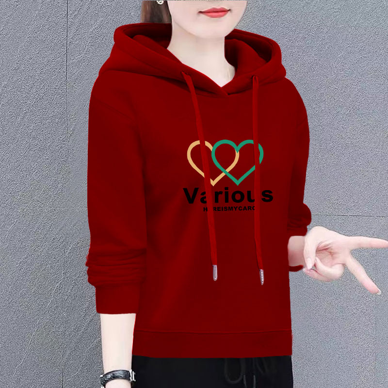 连帽卫衣女新款潮韩版春秋季时尚洋气宽松显瘦百搭长袖上衣外套女