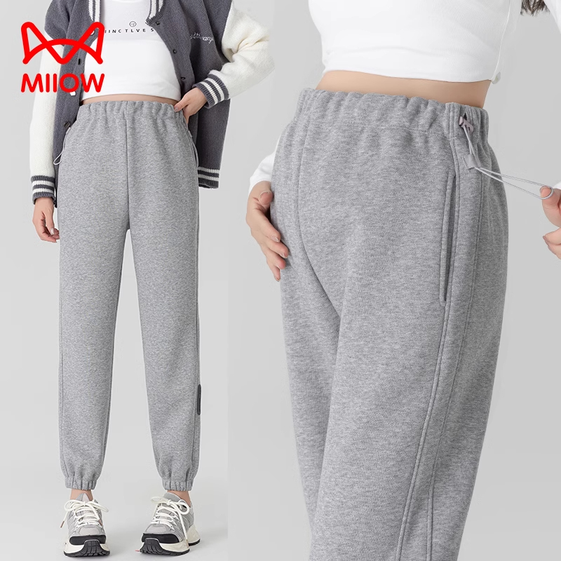 MiiOW/猫人孕妇裤子春秋外穿运动裤无托腹休闲束脚卫裤小个子春季