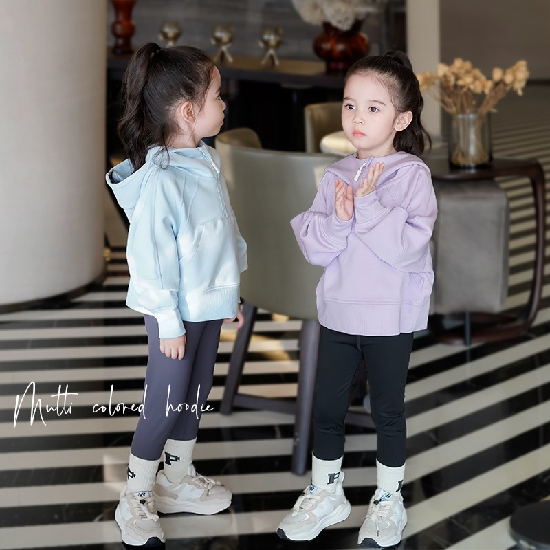 AnnieGirl儿童运动休闲卫衣秋季新款女童卫衣连帽上衣秋款2024