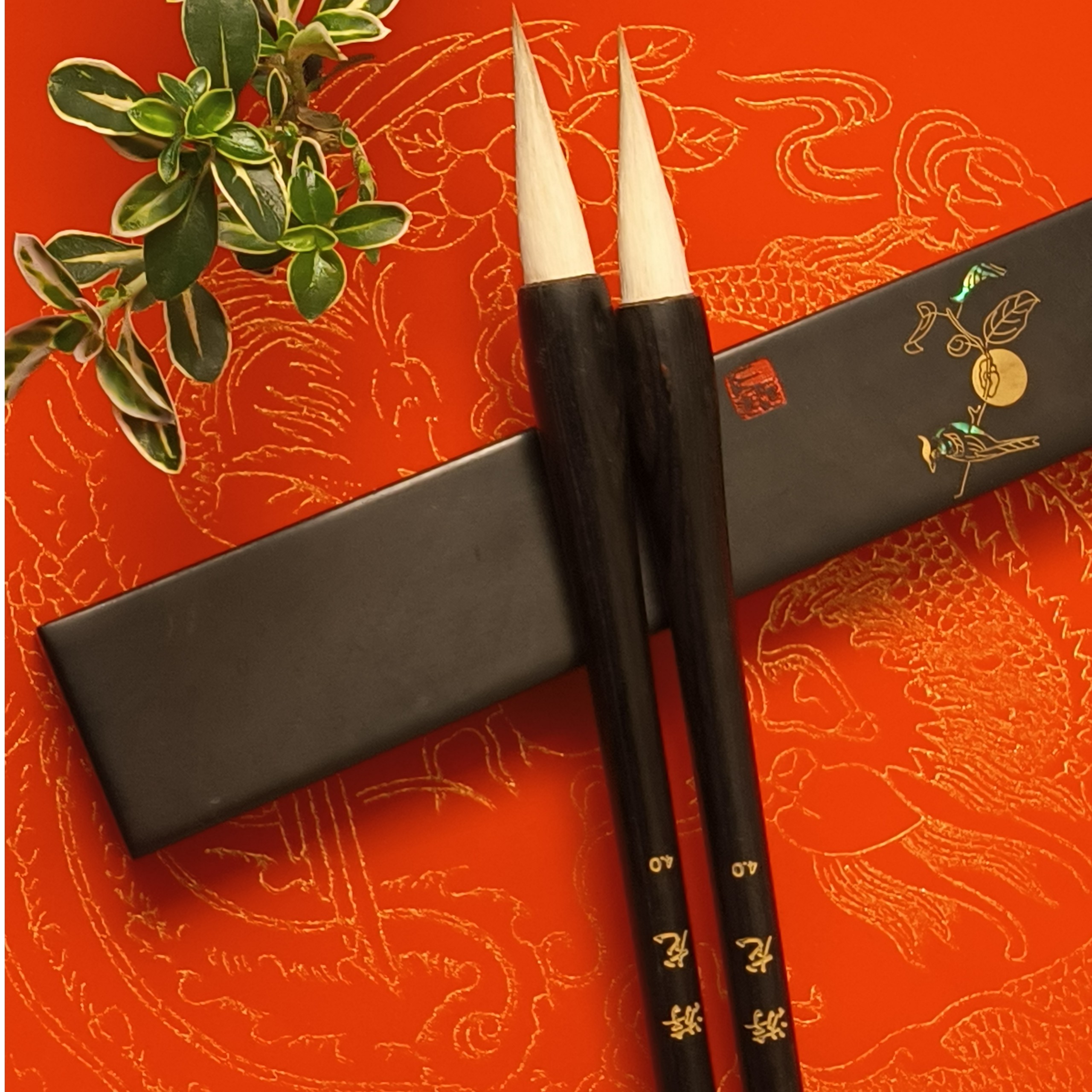 《花开墨上》林密书法专用狼羊兼毫手工毛笔出锋4.0欧楷书成人学生