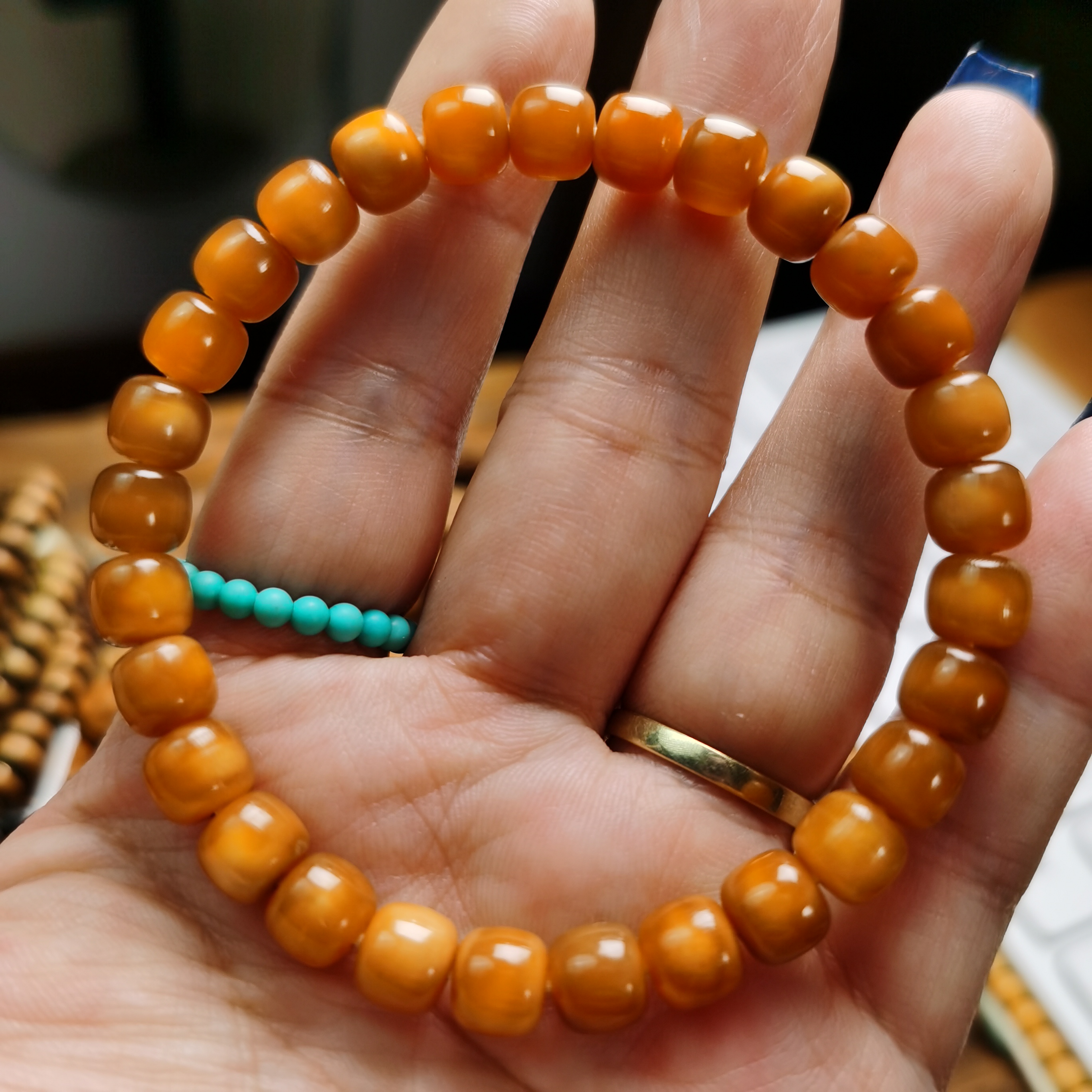 玉化龙脊菩提子老型手串单圈文玩手持【可以联系客服一物一图发】