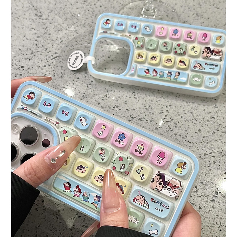 BANCA小新立体键盘壳适用苹果16promax手机壳15防摔14plus/13套12