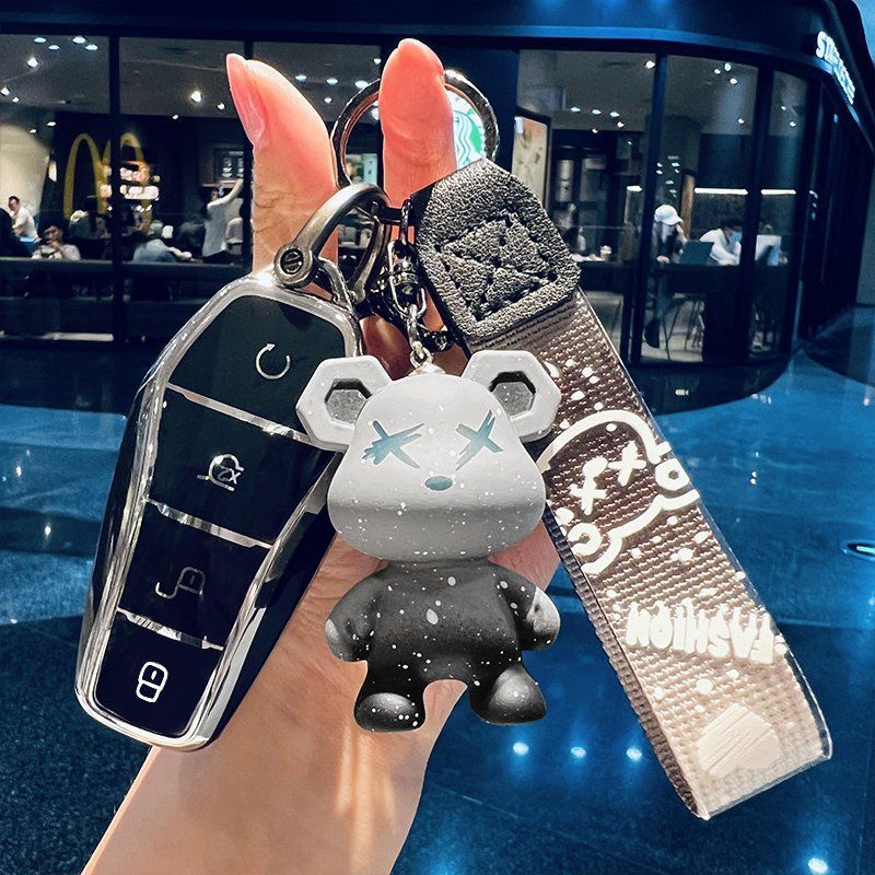 2026款比亚迪汉dmi EV钥匙套包壳扣时尚高端简约全包改装饰保护套