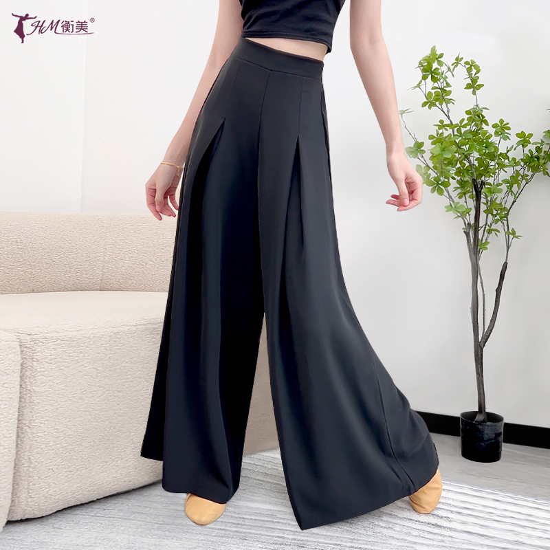 古典舞宽松飘逸西装裤成人表演服集训裤时尚舒适练功服形体舞蹈裤