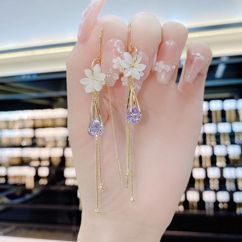 铜合金珐琅耳饰 《51号商品》轻奢耳饰女神必备高级经典古风