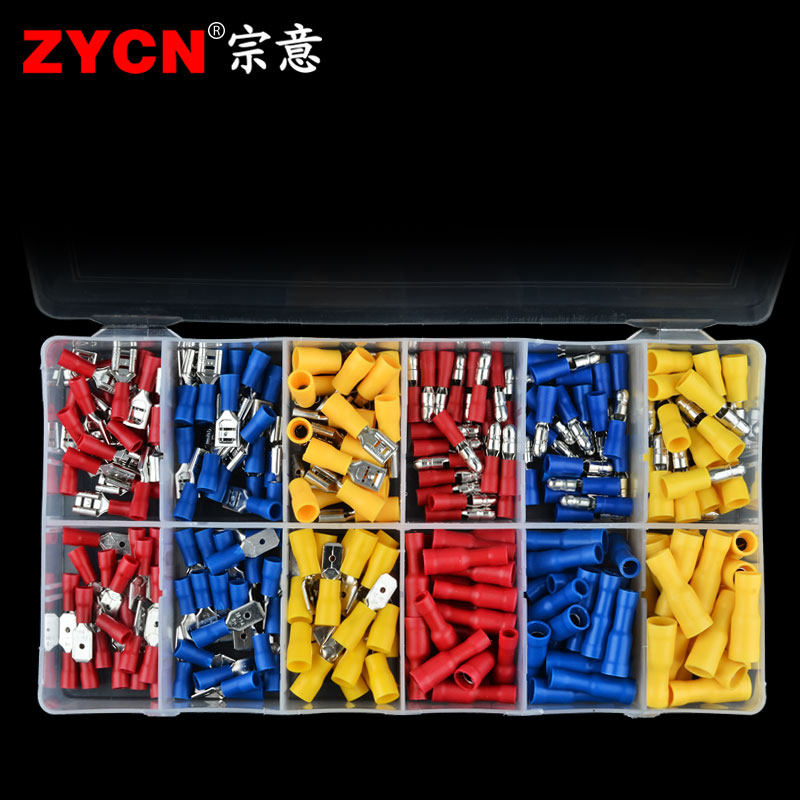 子弹形插形公预绝缘端子MPD/FRD/MDD/FDD 公母对接冷压接线端子