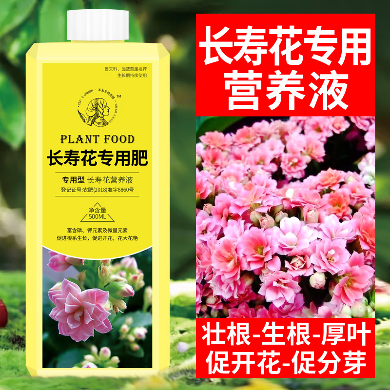 长寿花肥料专用肥绿植专用营养液通用型植物家庭园艺浓缩花肥养花