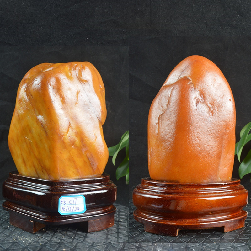 黄蜡石广西奇石景观石天然奇石水冲石原石头摆件观赏石原石造型石