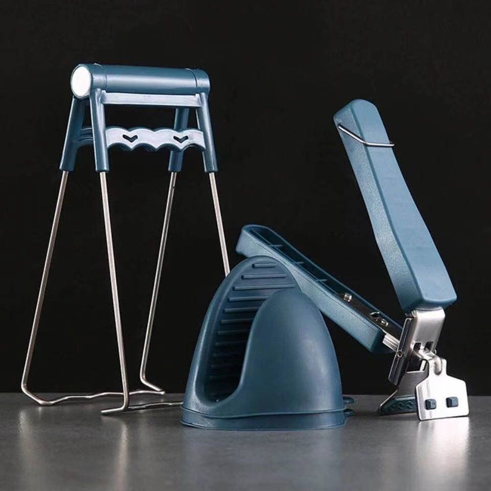 加厚硅胶防烫夹子不锈钢多功能夹碗器家用提盘器取碗器厨房小工具