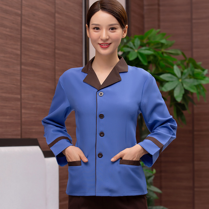 保洁服长袖家政物业衣服清洁工阿姨客房医院领证登记小礼服工作