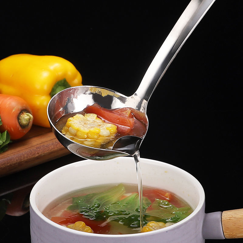 304不锈钢隔油勺过滤油勺漏勺油汤分离勺子家用喝汤盛汤滤油神器