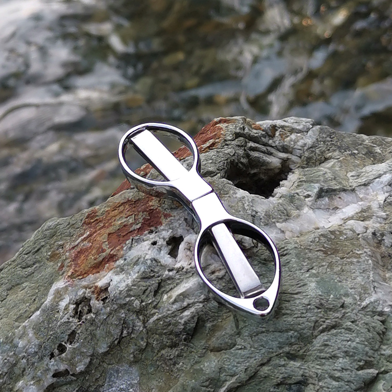 钓鱼不锈钢折叠小剪刀多功能剪铅皮大力马pe线垂钓8字剪耐用渔具