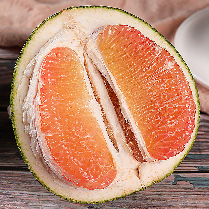 【农歌会】泰国新鲜红心柚2个装青皮翡翠红心柚鲜甜多汁柚子