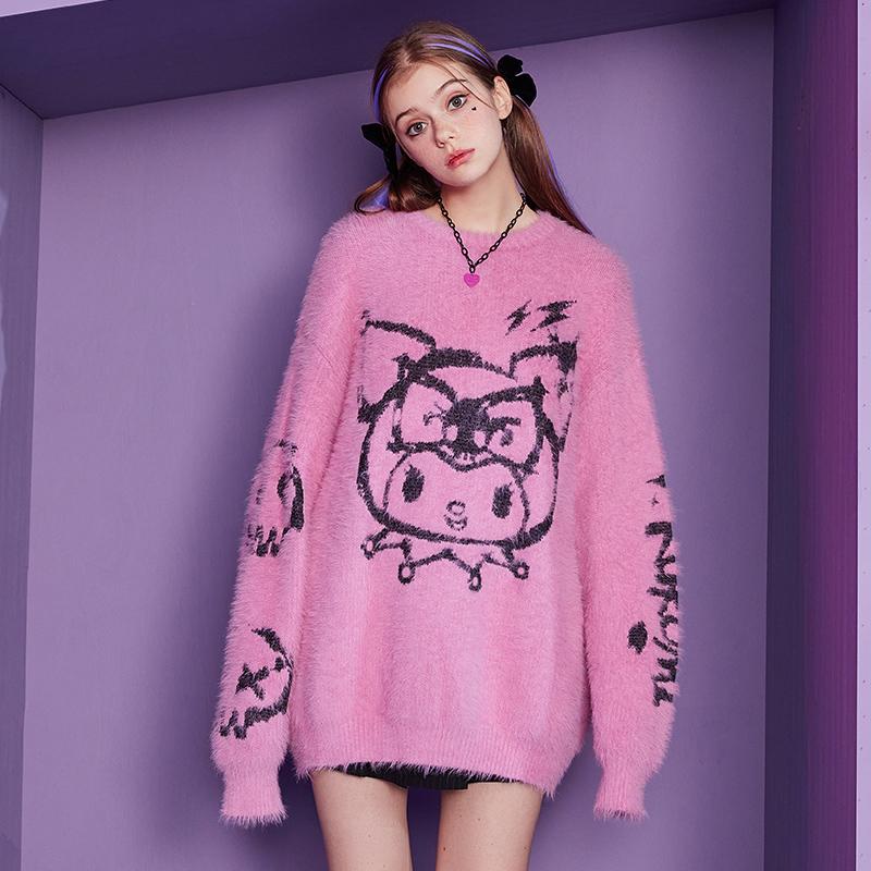 【青青专享】【酷洛米联名】UNIFREE毛衣女新款U214K987P1W1