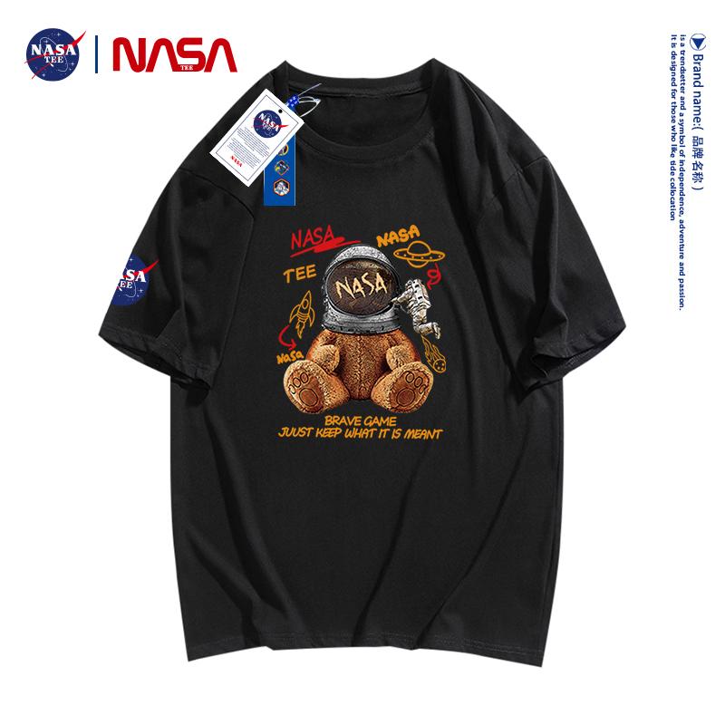 NASA TEE 联名款纯棉T恤男女同款新疆长绒棉