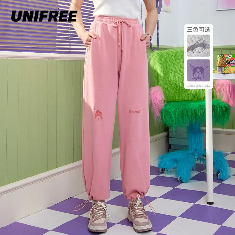 【柴碧云分享】【美乐蒂/酷洛米联名】UNIFREE运动裤U221P083C1C1